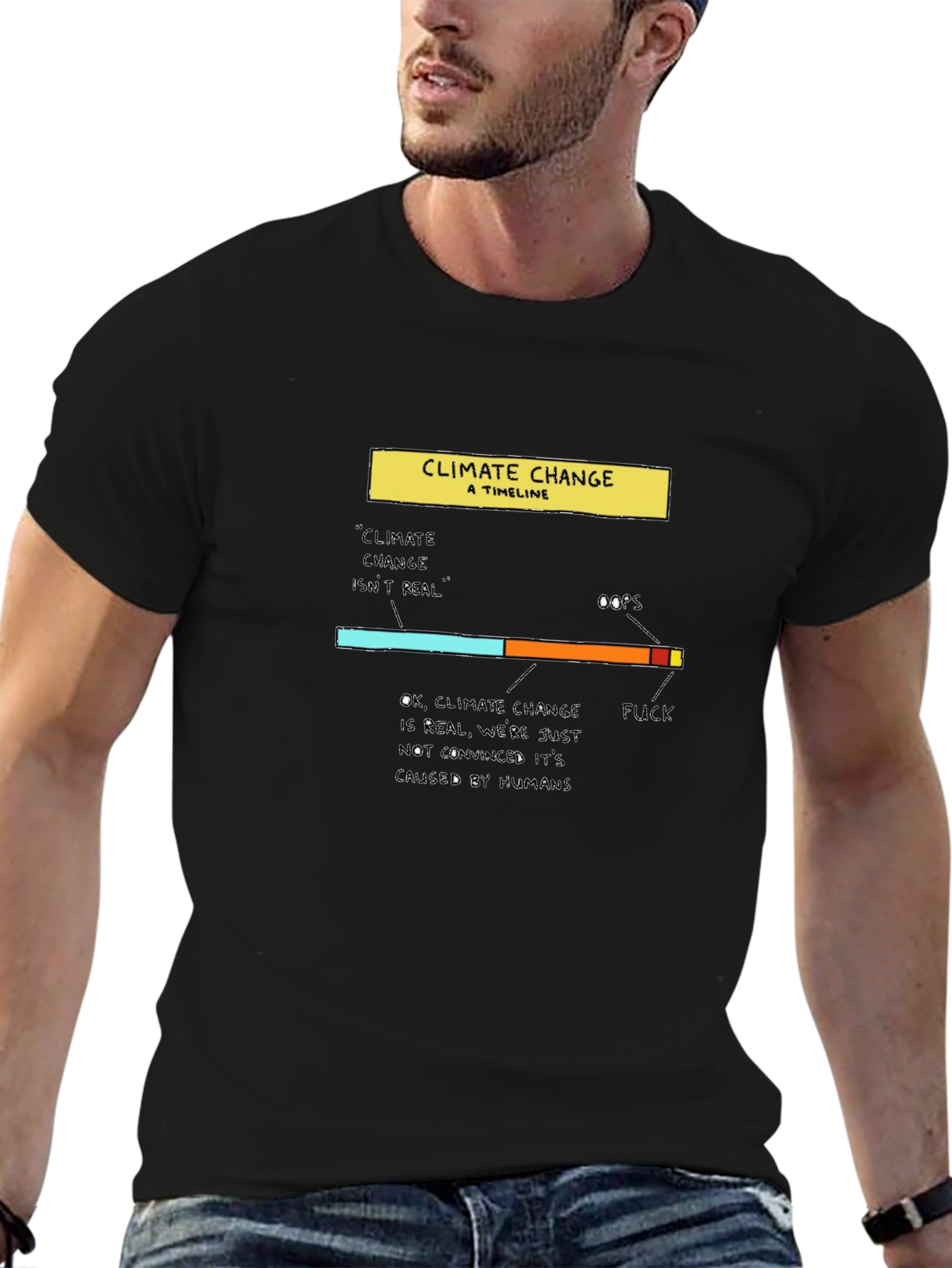 Climate Change Timeline Graphic T-Shirt