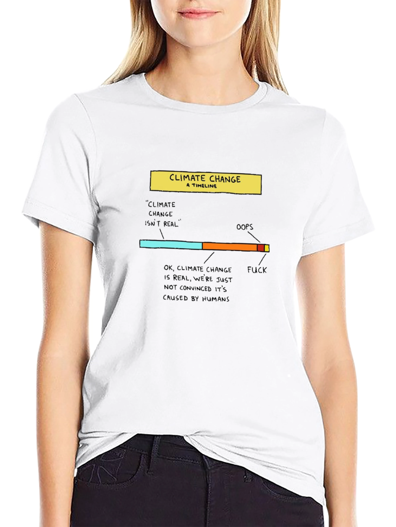 Climate Change Timeline Graphic T-Shirt