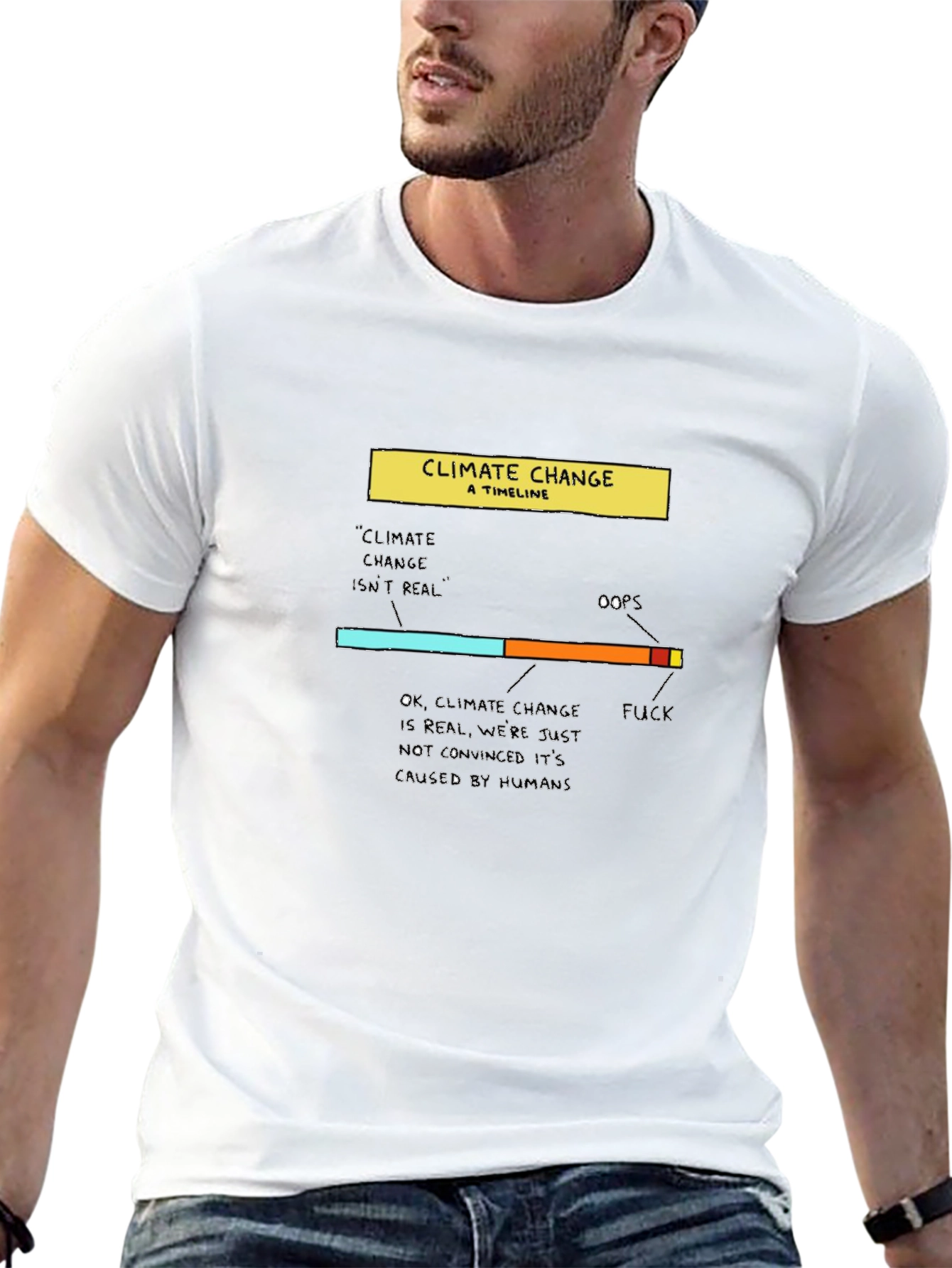 Climate Change Timeline Graphic T-Shirt
