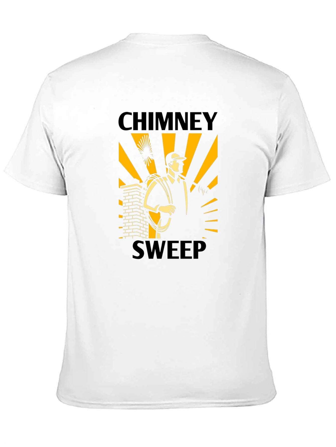 Chimney Sweep Graphic Tee - Black Cotton T-Shirt