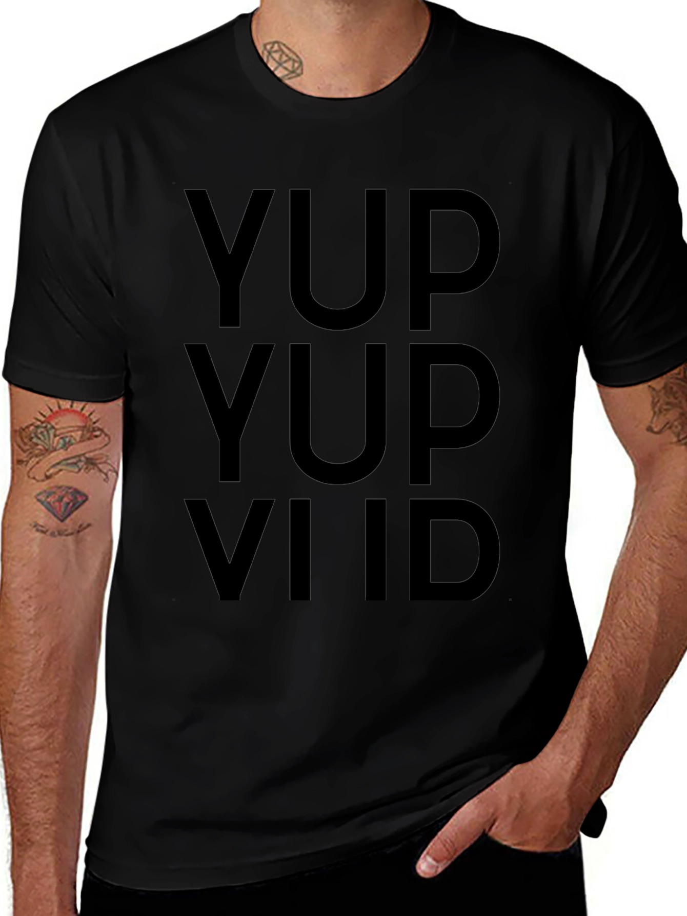 Yup Yup Viid Graphic Tee - Black