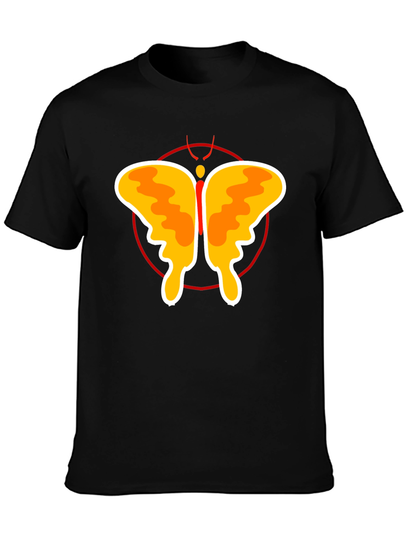 Butterfly Graphic T-Shirt - Black
