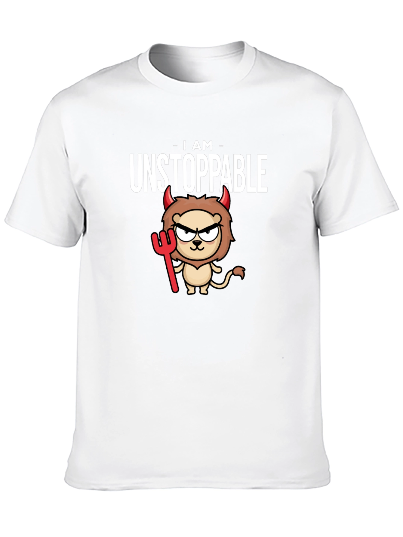 Unstoppable Devil Lion Graphic T-Shirt