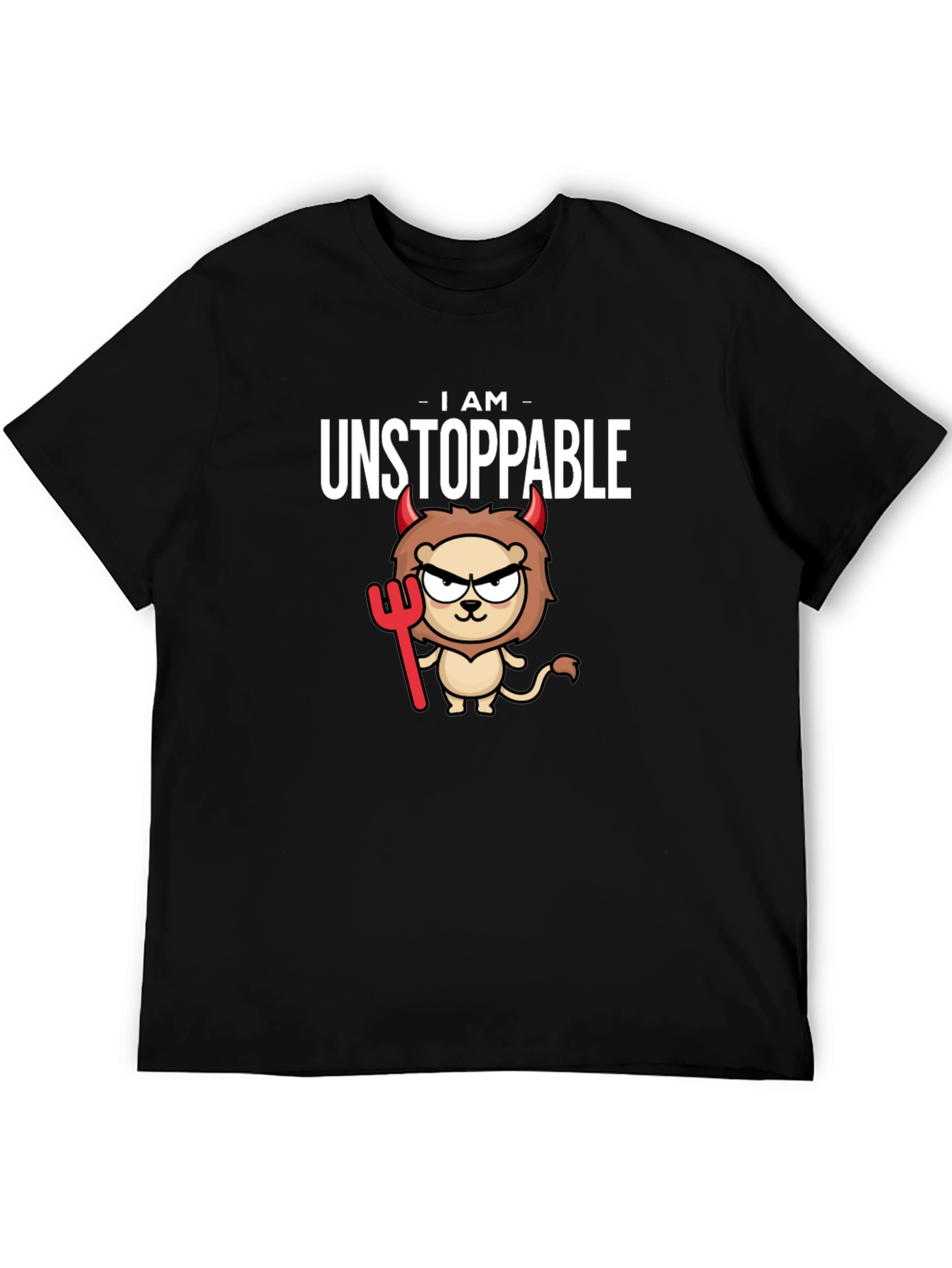 Unstoppable Devil Lion Graphic T-Shirt