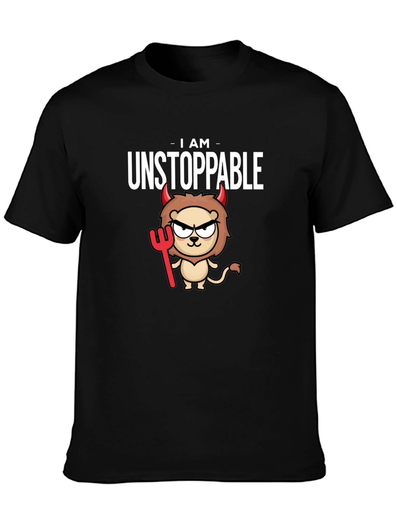 Unstoppable Devil Lion Graphic T-Shirt