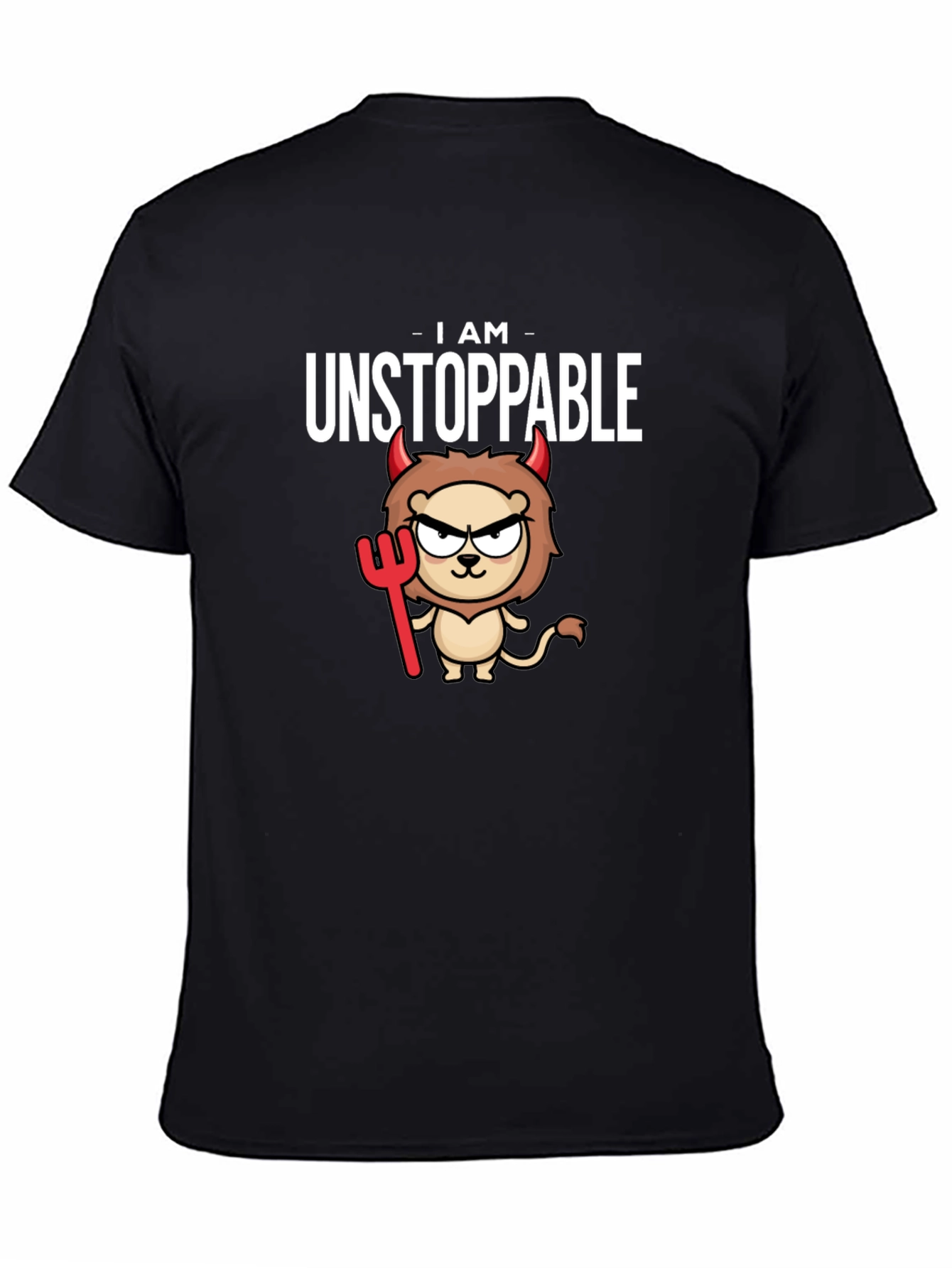 Unstoppable Devil Lion Graphic T-Shirt