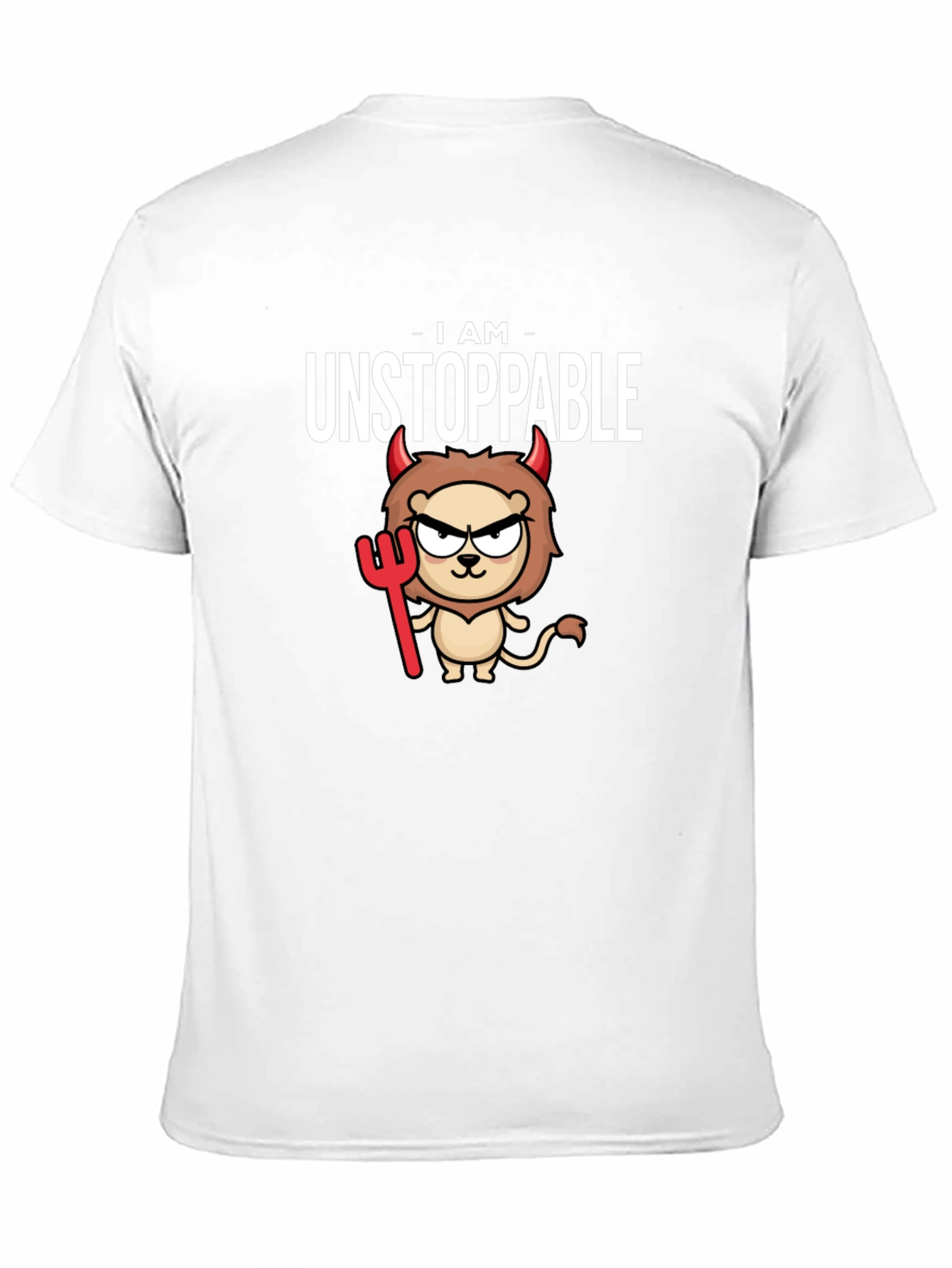 Unstoppable Devil Lion Graphic T-Shirt