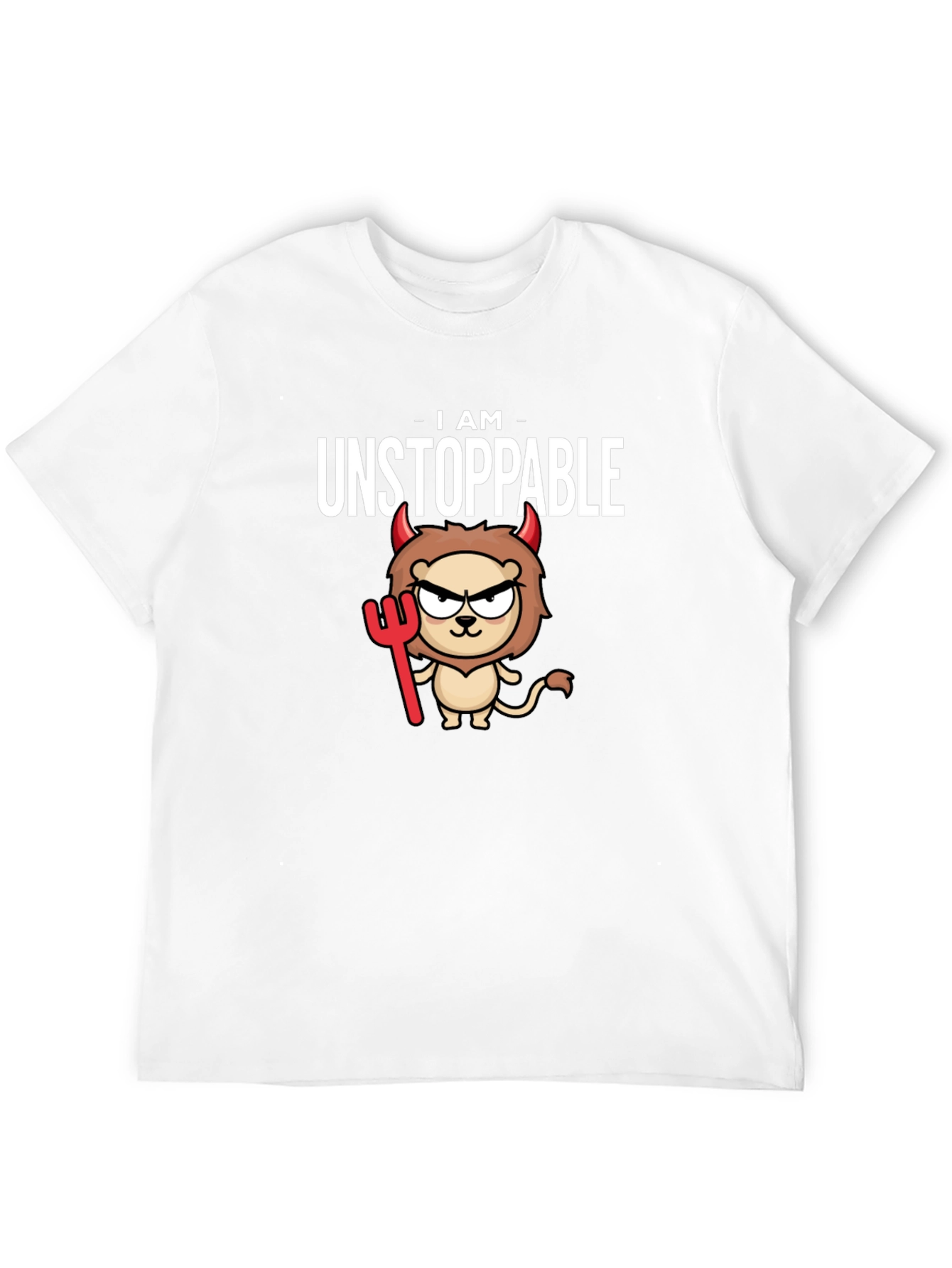 Unstoppable Devil Lion Graphic T-Shirt