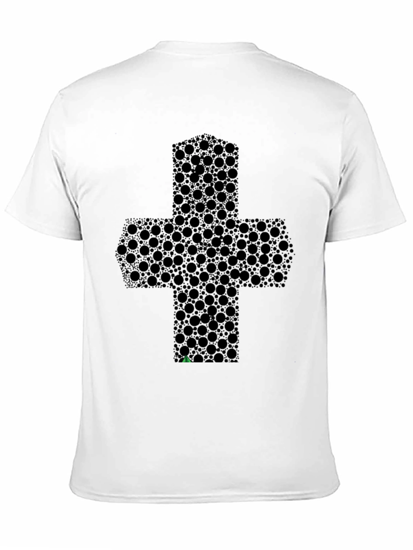 Abstract Bubbled Plus Sign Black T-Shirt