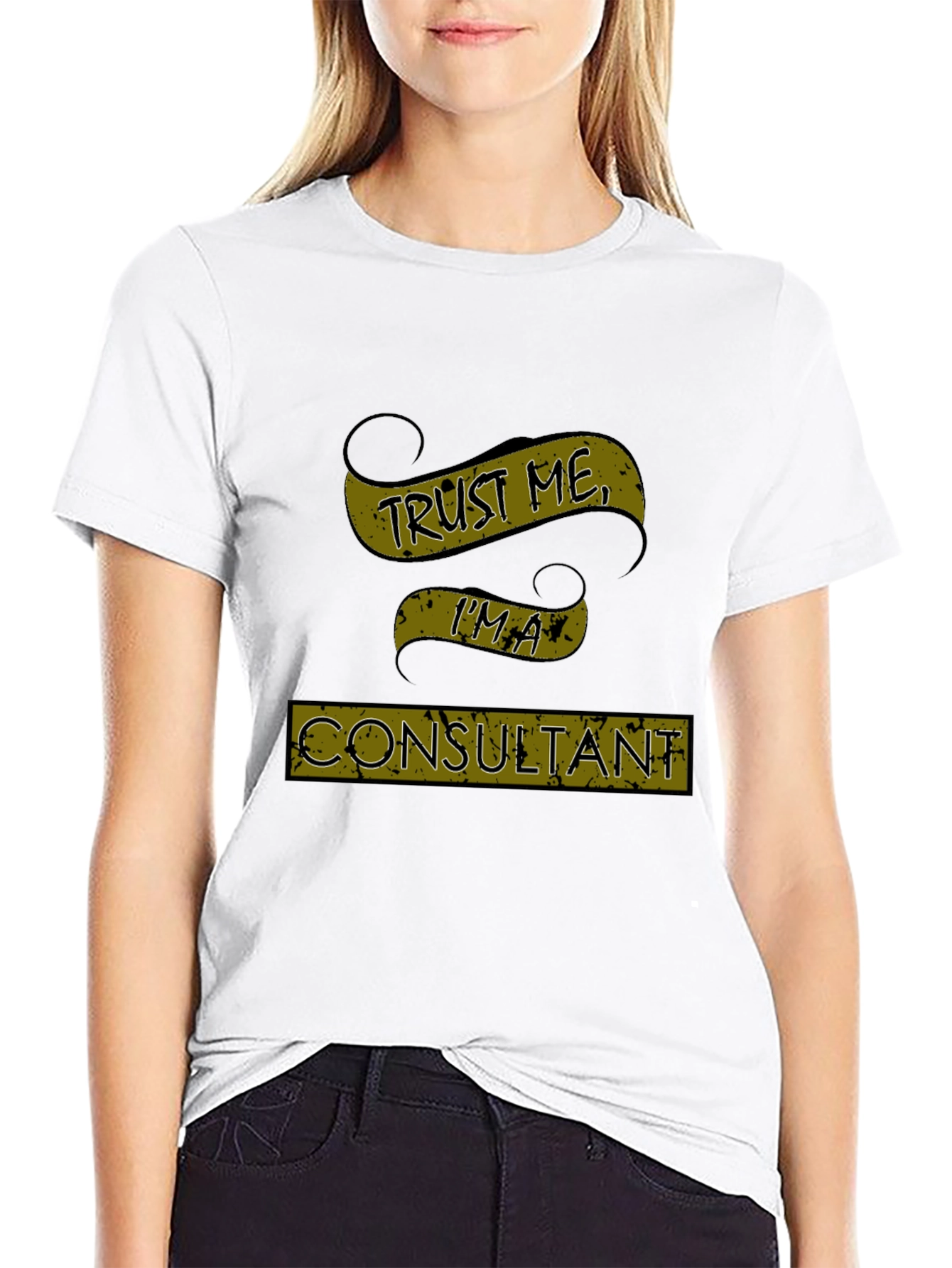 Trust Me Im A Consultant Mens Black T-Shirt