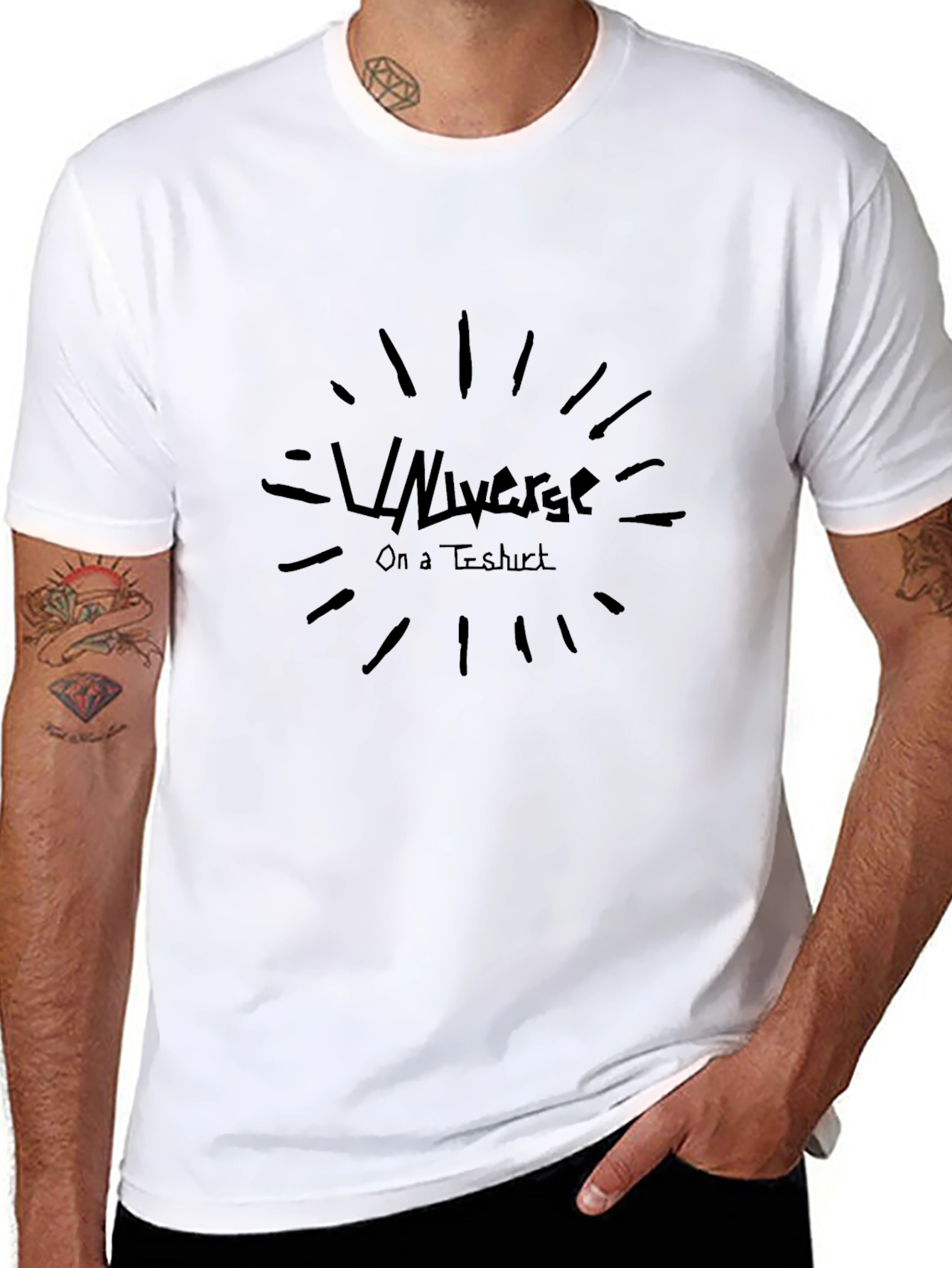 Universe On A T-Shirt - Mens Black Graphic Tee
