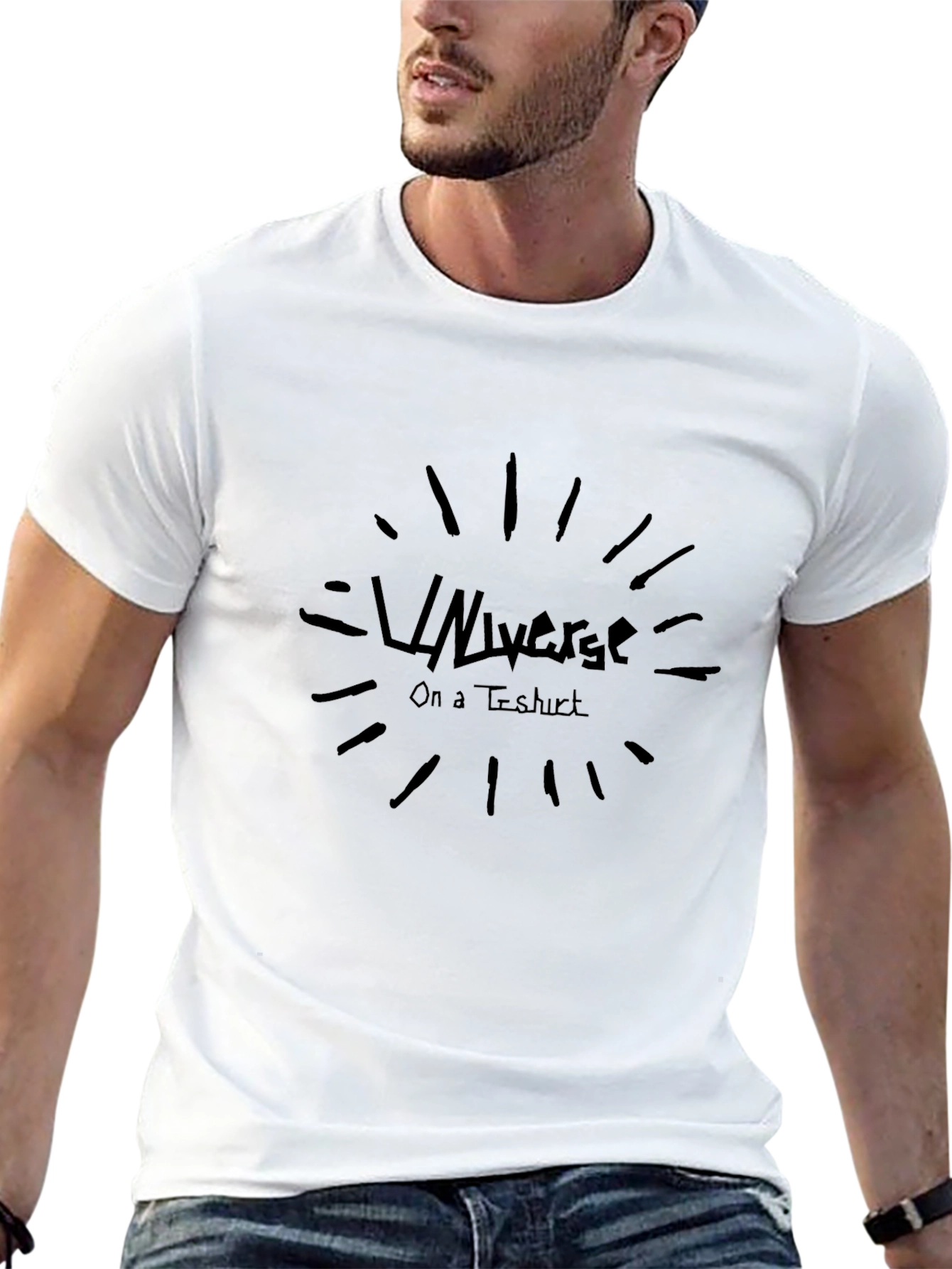 Universe On A T-Shirt - Mens Black Graphic Tee