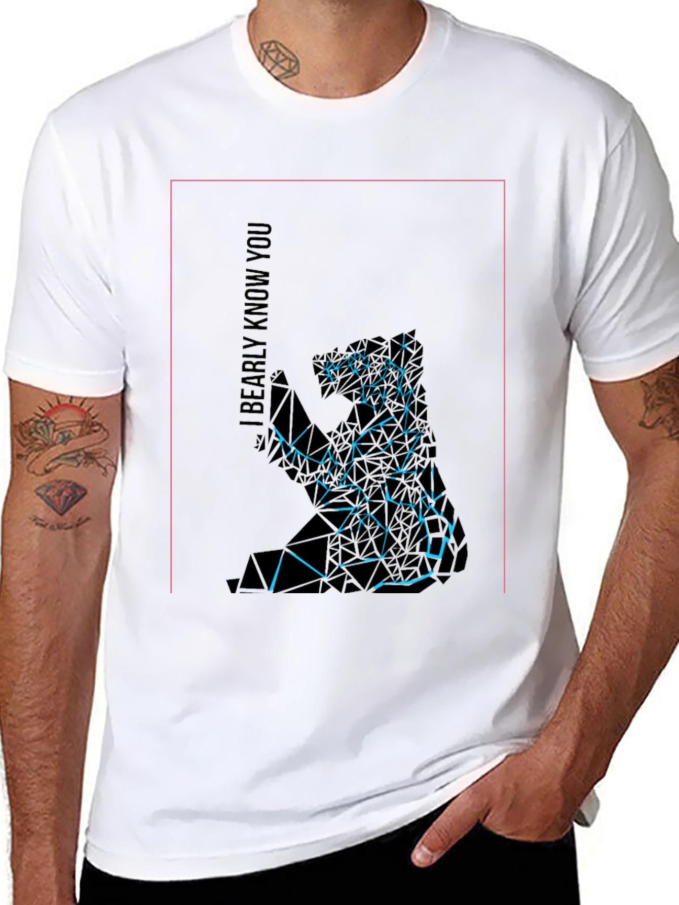 Geometric Koala Graphic Tee - I Bearly Know You