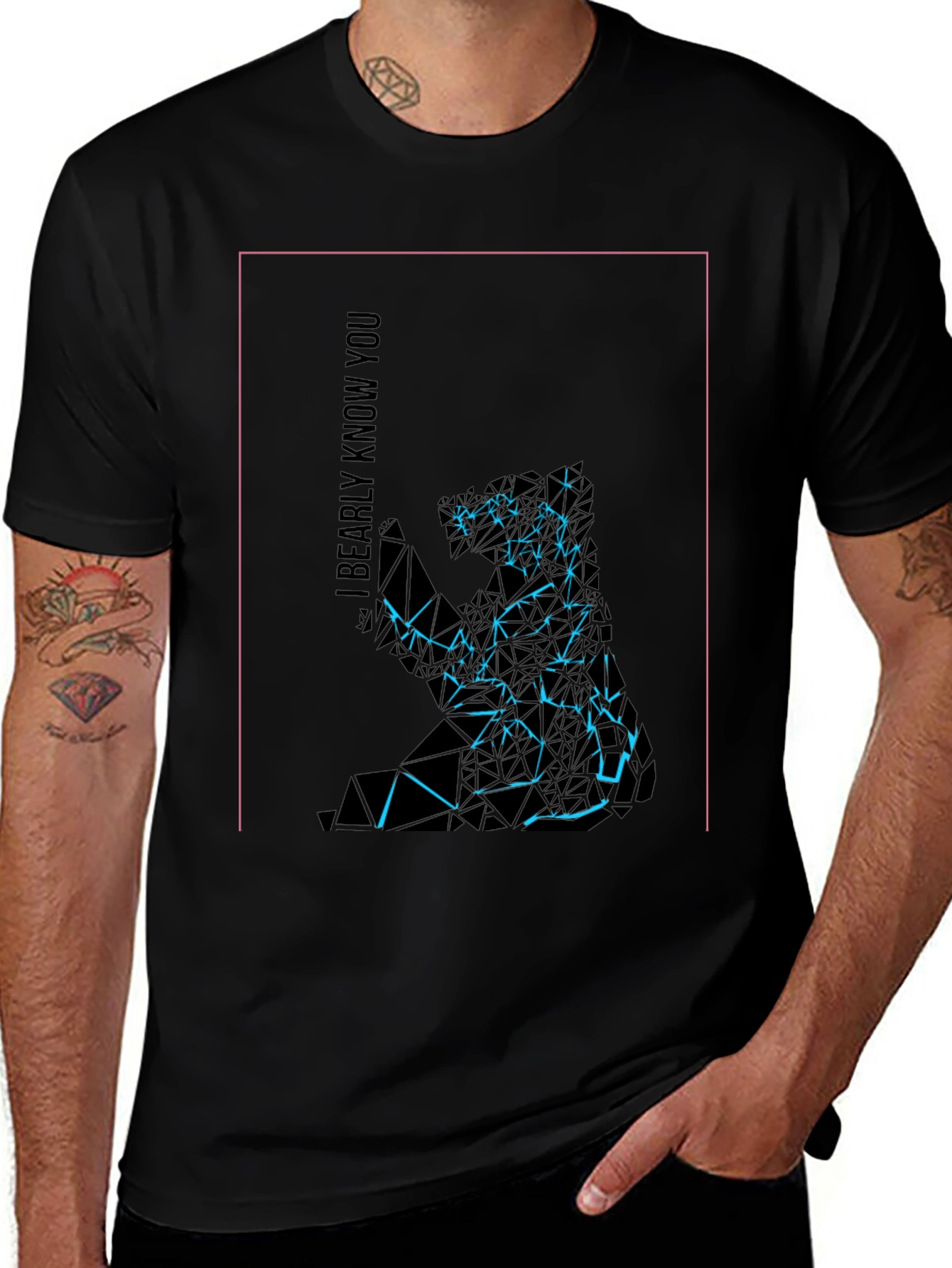 Geometric Koala Graphic Tee - I Bearly Know You