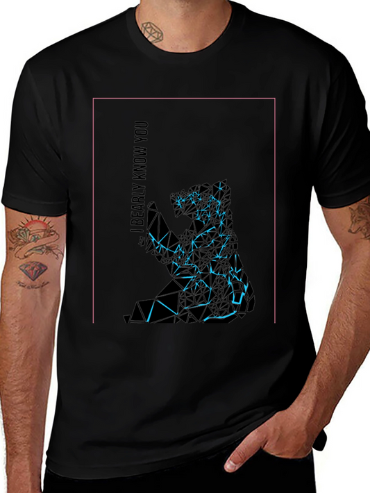 Geometric Koala Graphic Tee - I Bearly Know You