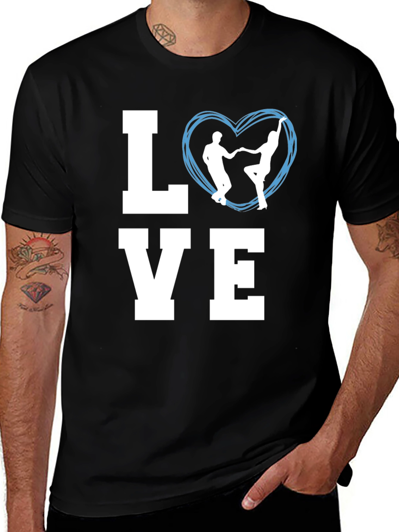 LOVE Dance T-Shirt - Black Graphic Tee