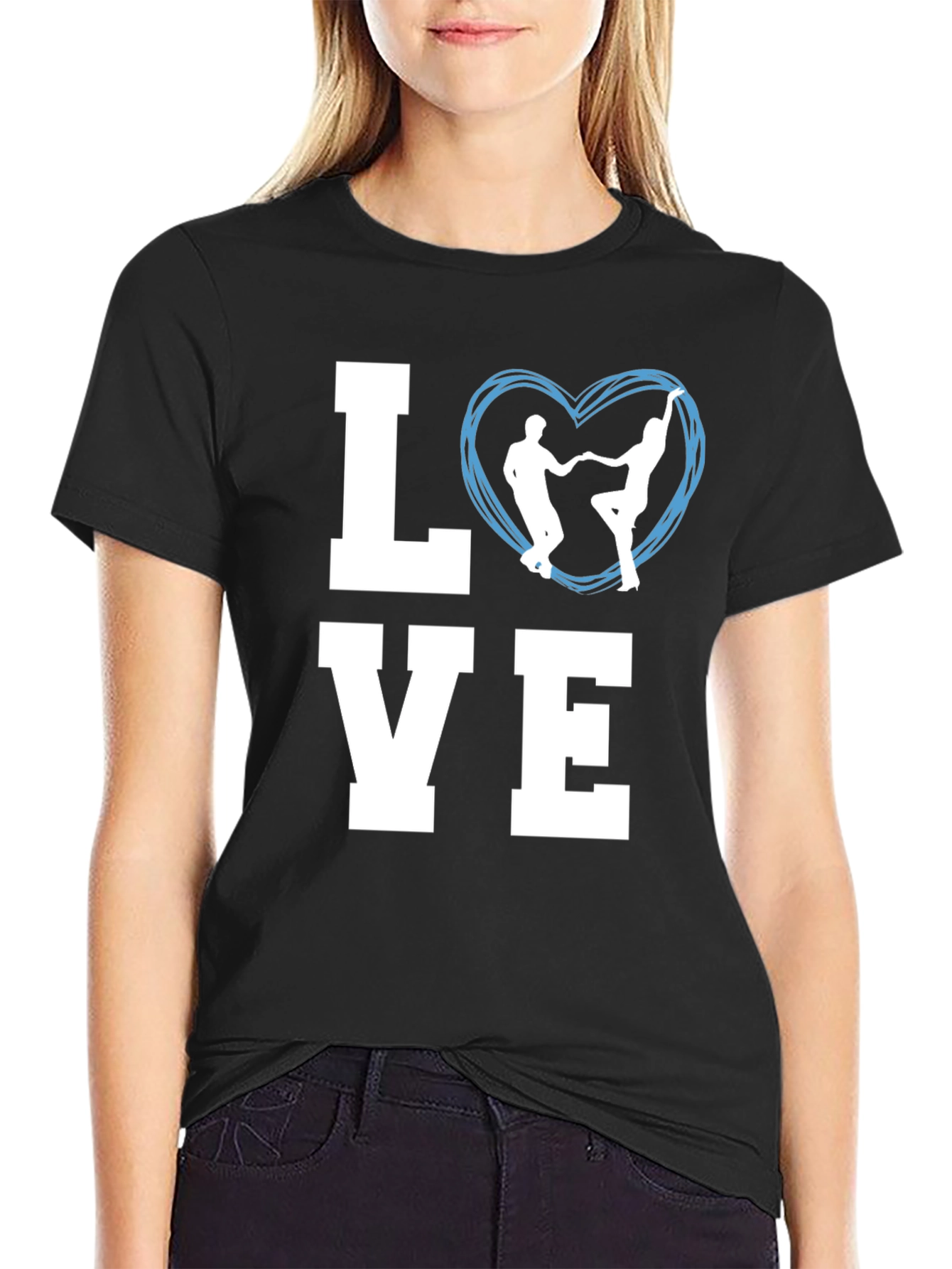 LOVE Dance T-Shirt - Black Graphic Tee