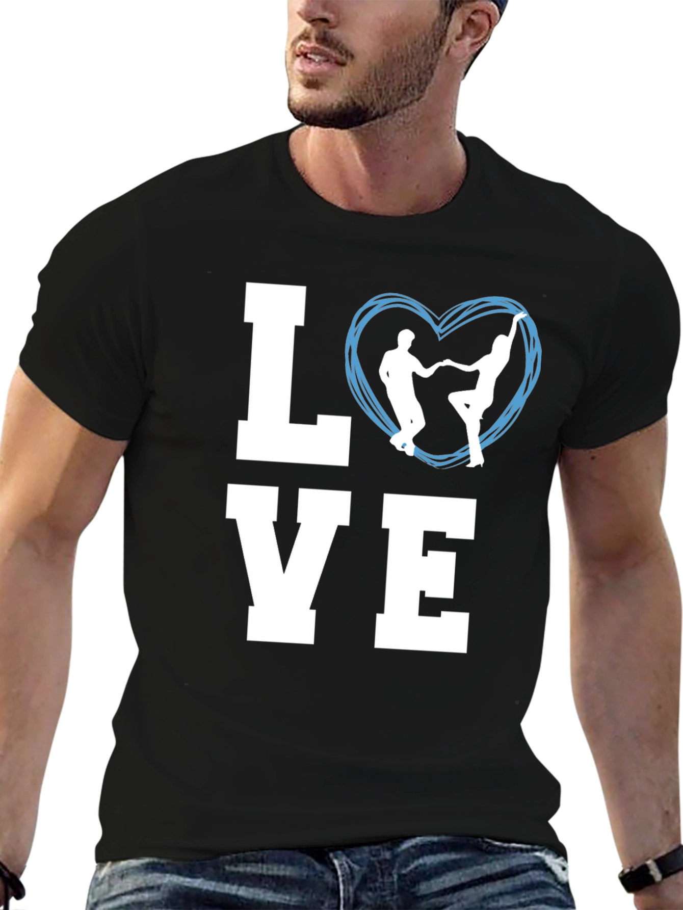 LOVE Dance T-Shirt - Black Graphic Tee