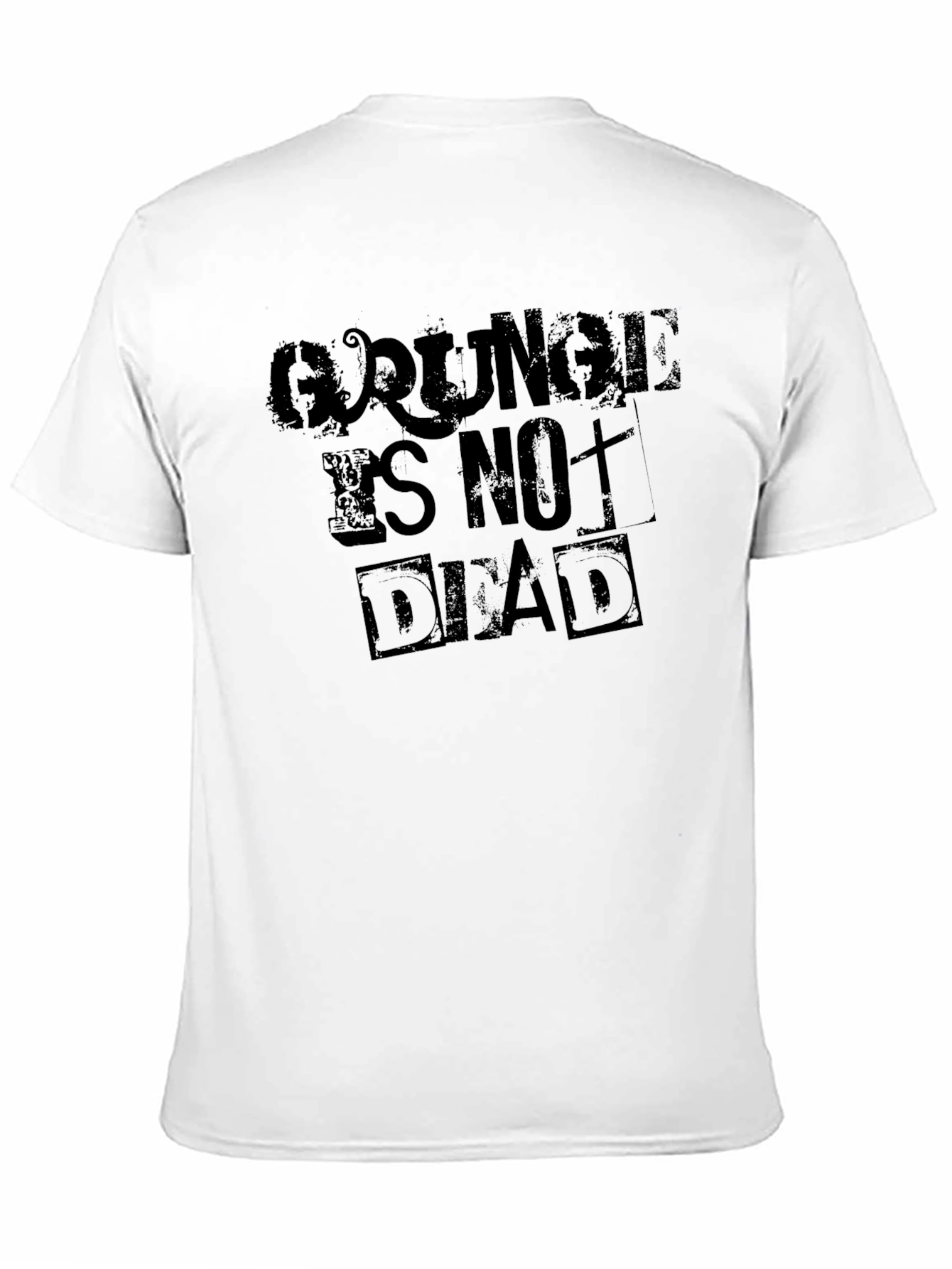 Grunge Is Not Dead Black Graphic Tee