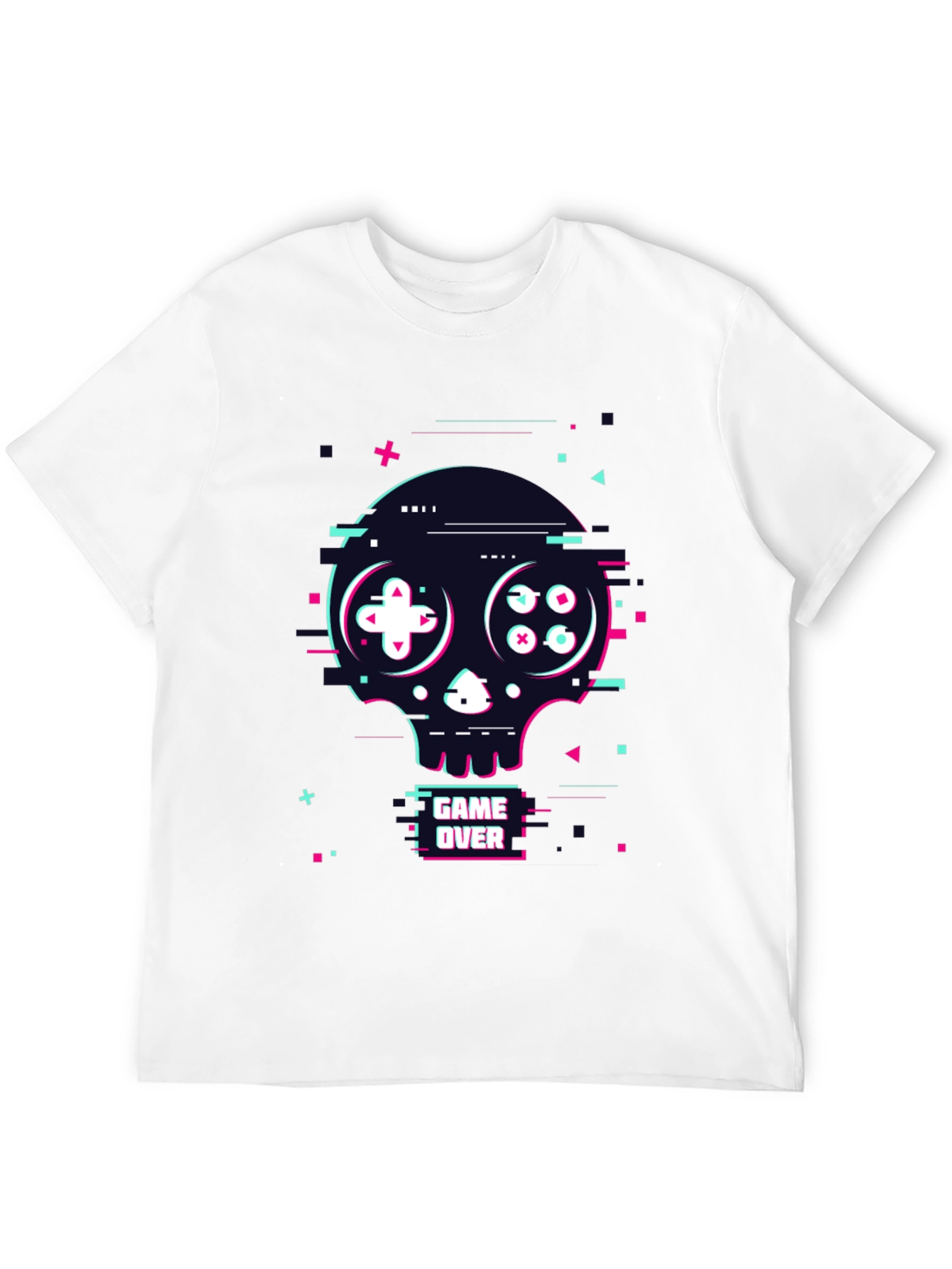 Game Over Skull Graphic Tee - Gamer Style