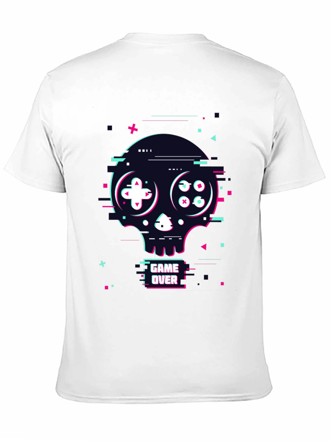 Game Over Skull Graphic Tee - Gamer Style