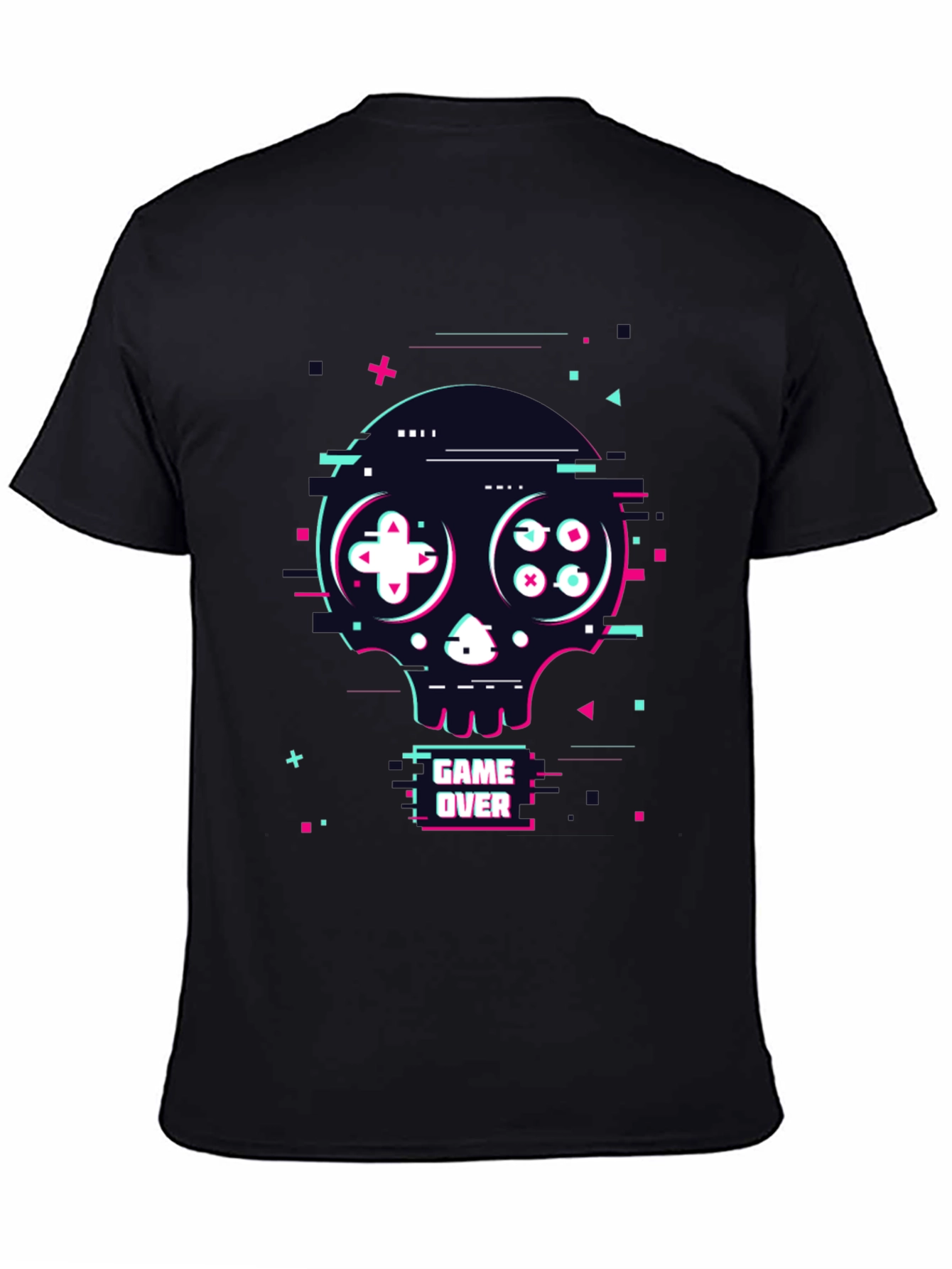 Game Over Skull Graphic Tee - Gamer Style