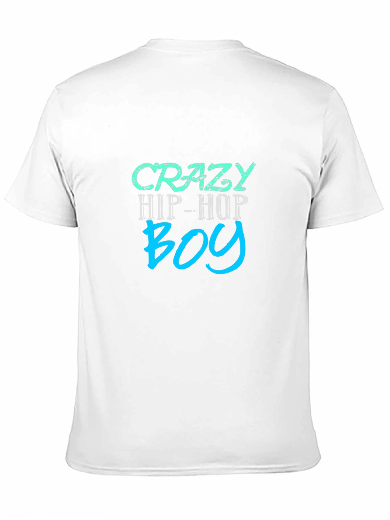 Crazy Hip-Hop Boy T-Shirt - Mens Black Graphic Tee