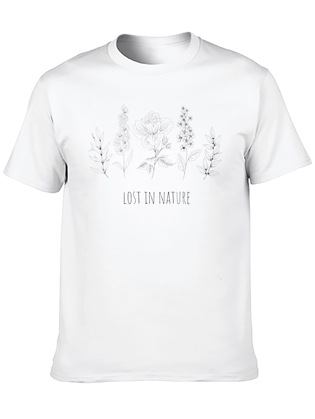 Lost in Nature Graphic Tee - Black