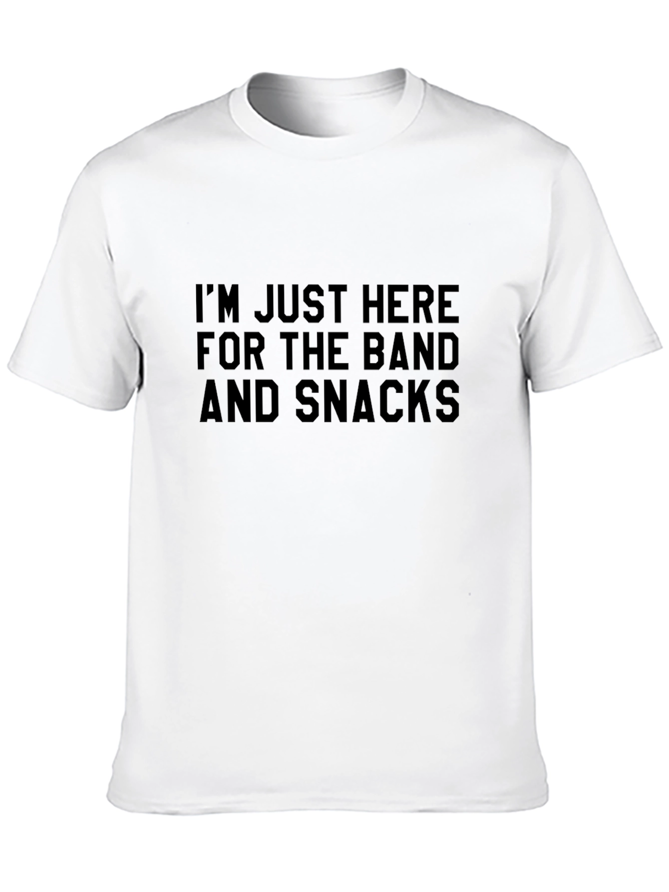 Band & Snacks Graphic T-Shirt - Black Cotton Tee
