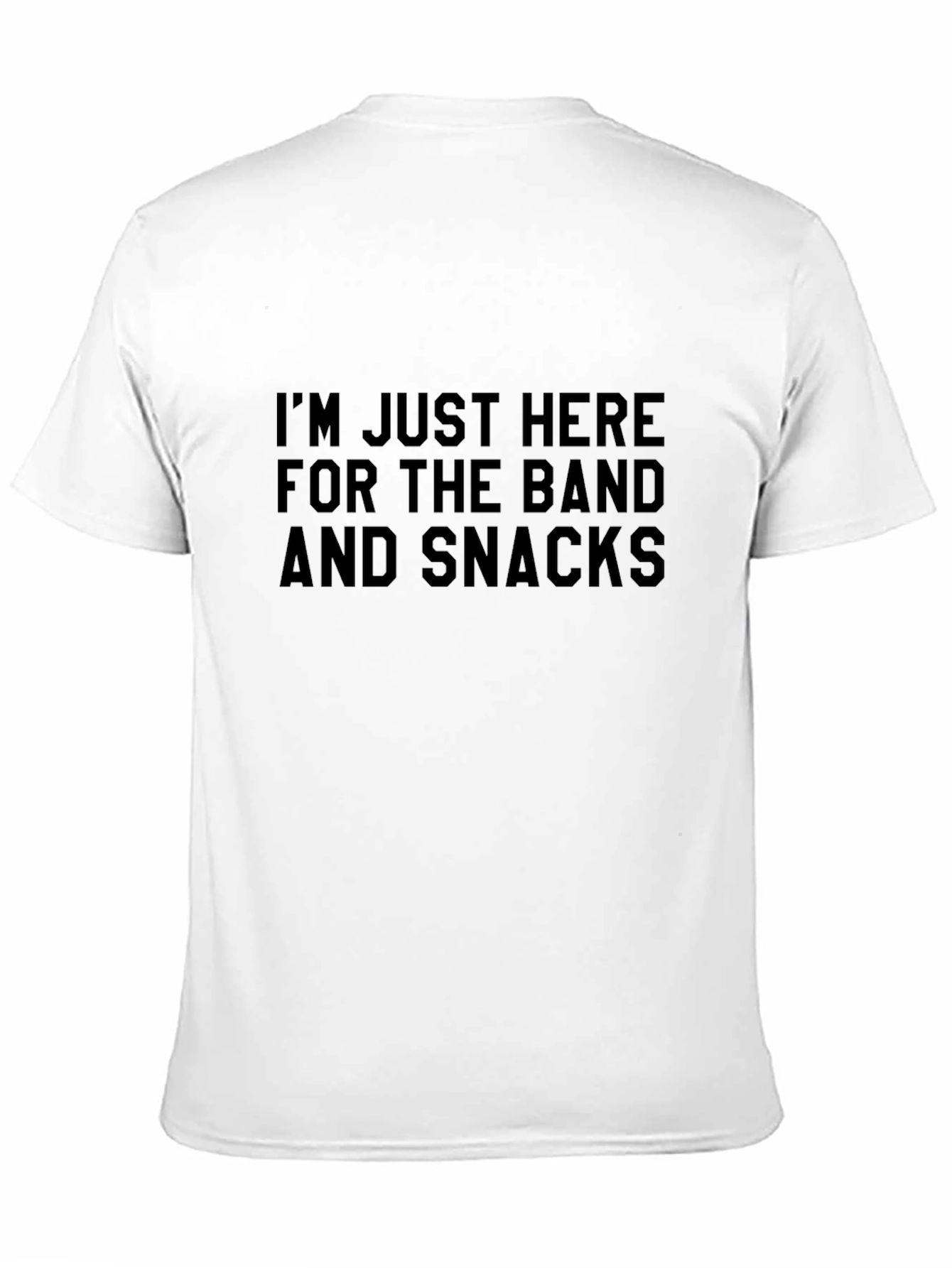 Band & Snacks Graphic T-Shirt - Black Cotton Tee
