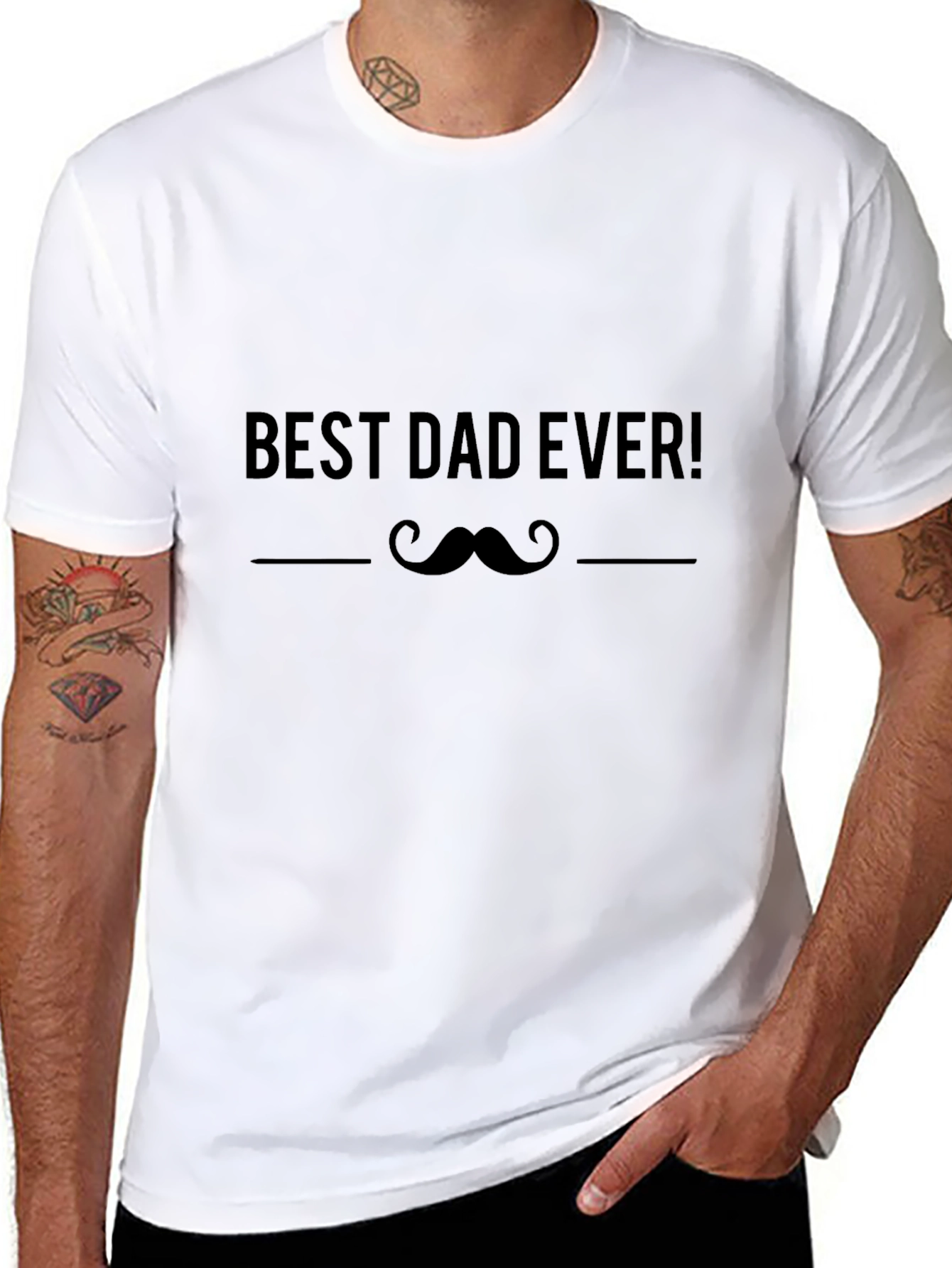 Best Dad Ever Black T-Shirt