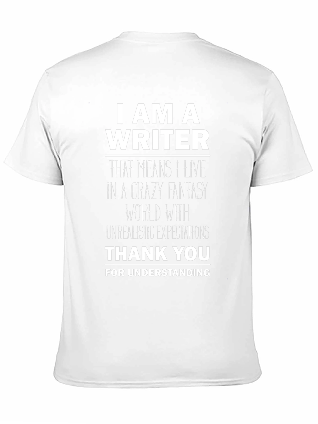 Writer Novelty Graphic Tee - Crazy Fantasy World