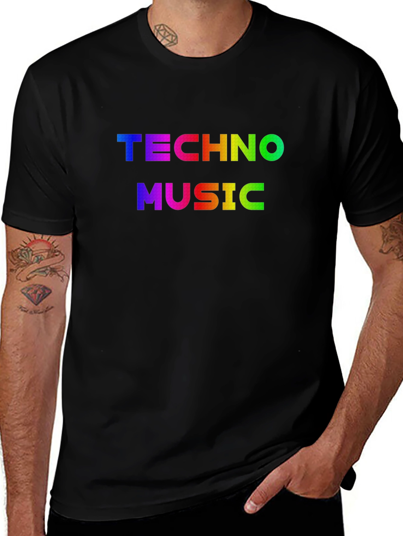 Techno Music Rainbow T-Shirt