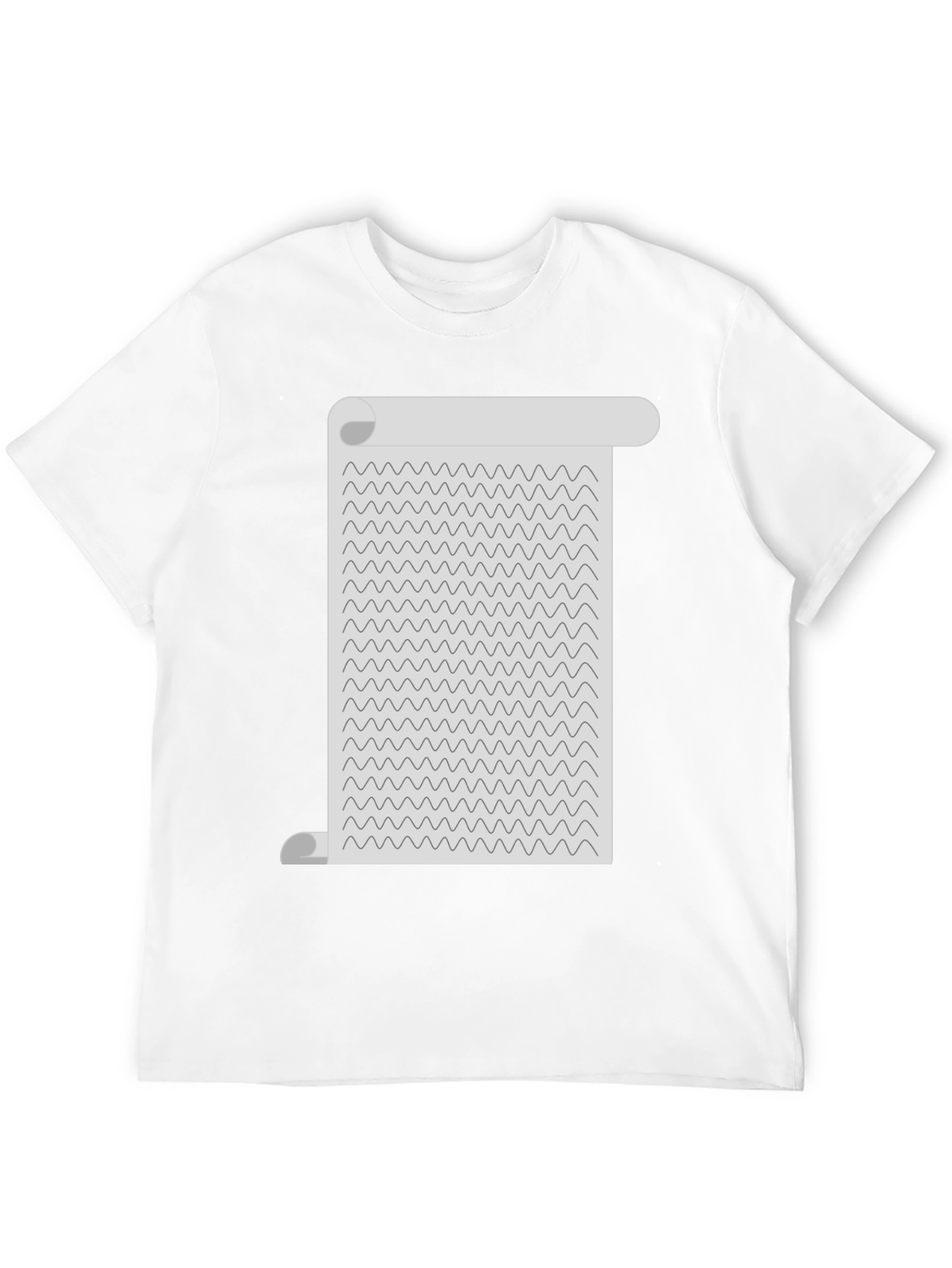 Wavy Lines Scroll Tee - Unisex Graphic T-Shirt