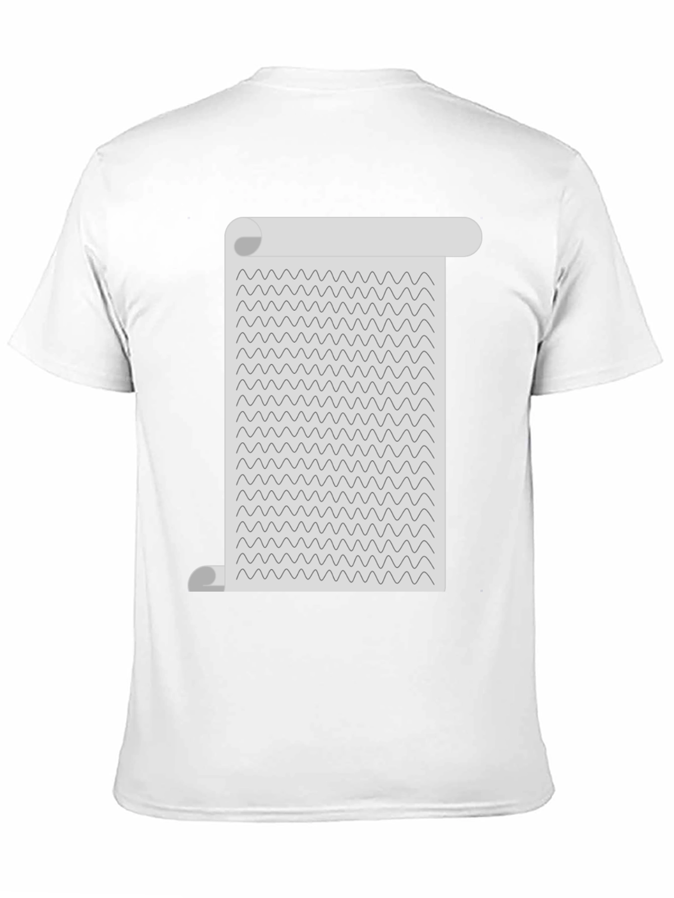 Wavy Lines Scroll Tee - Unisex Graphic T-Shirt