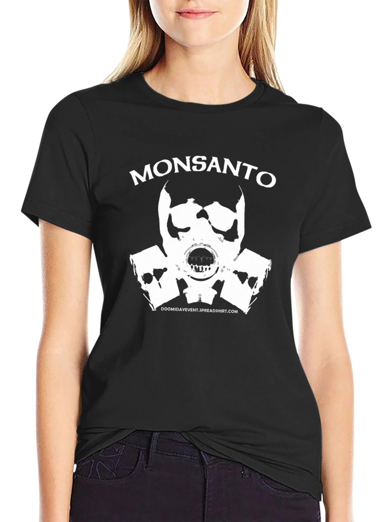 Monsanto Gas Mask Graphic T-Shirt