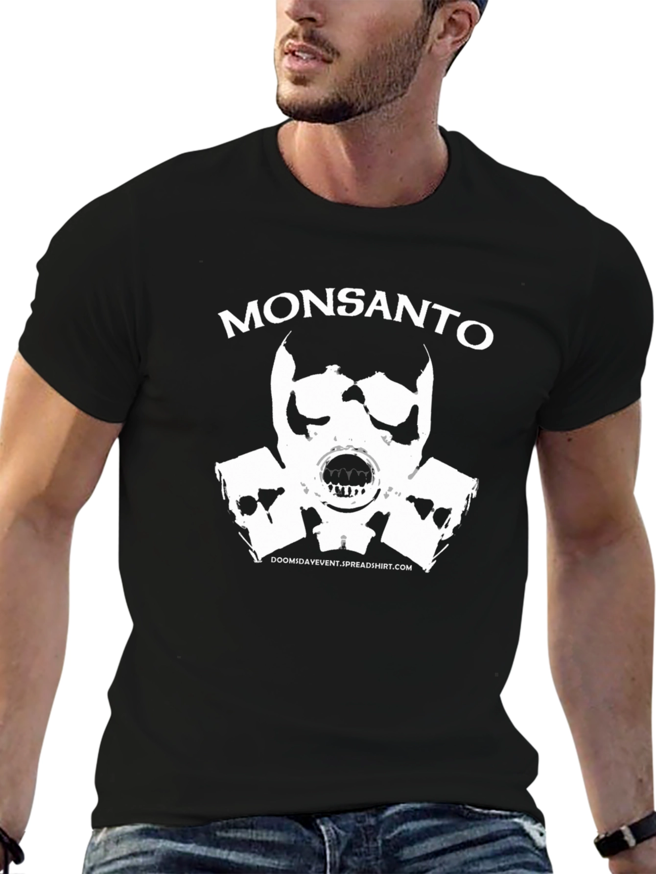 Monsanto Gas Mask Graphic T-Shirt