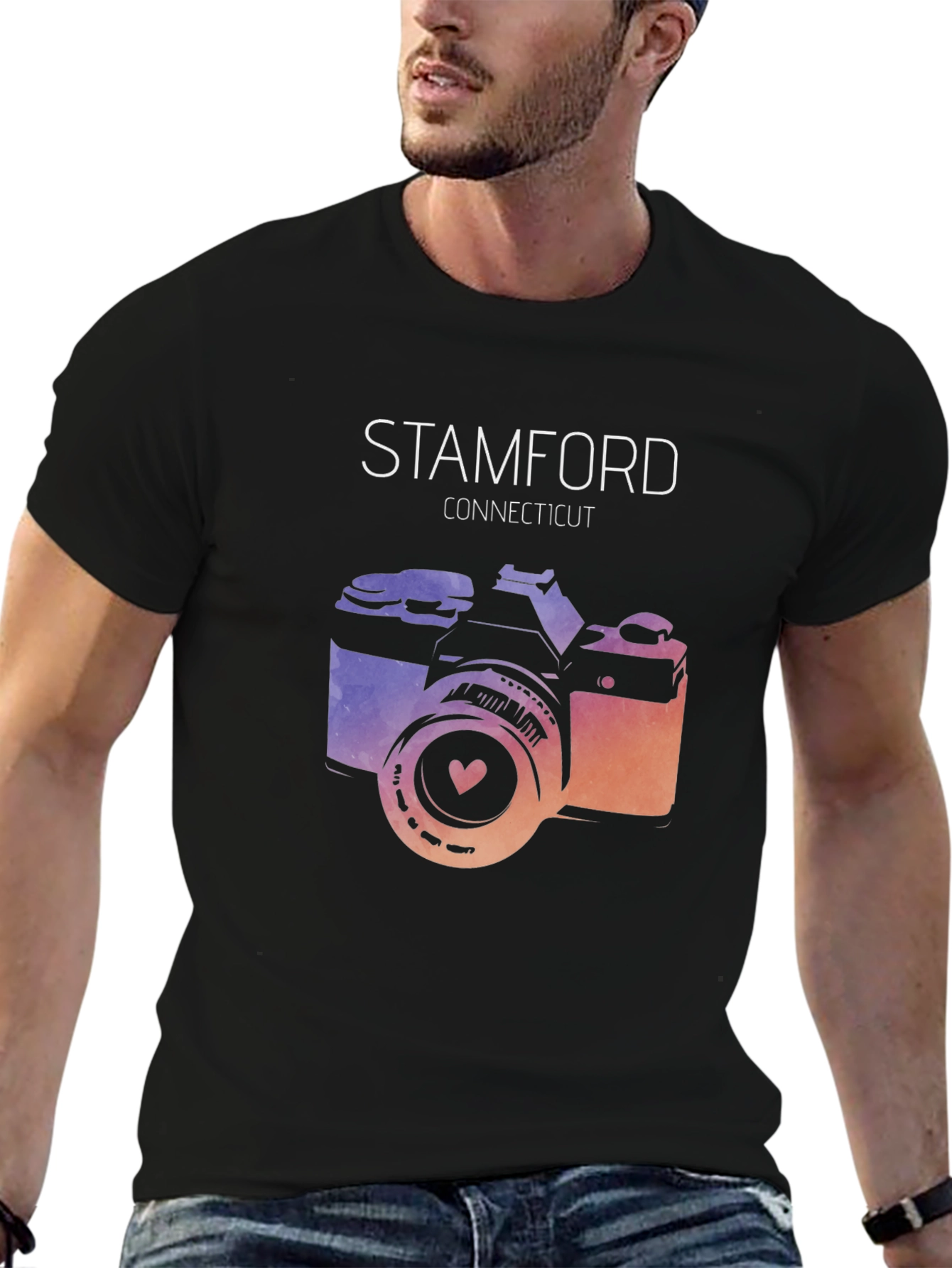 Stamford Connecticut Camera Graphic Tee