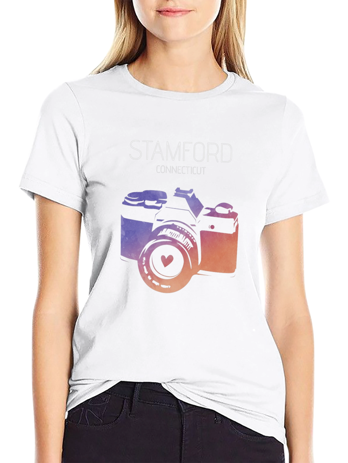 Stamford Connecticut Camera Graphic Tee