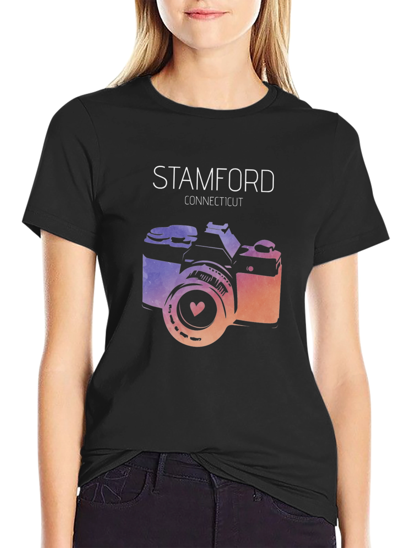Stamford Connecticut Camera Graphic Tee