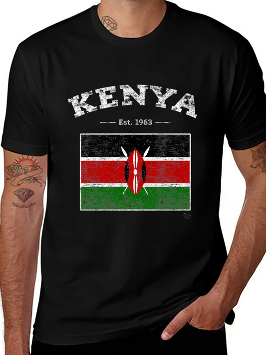 Kenya Flag Graphic T-Shirt - Est. 1963