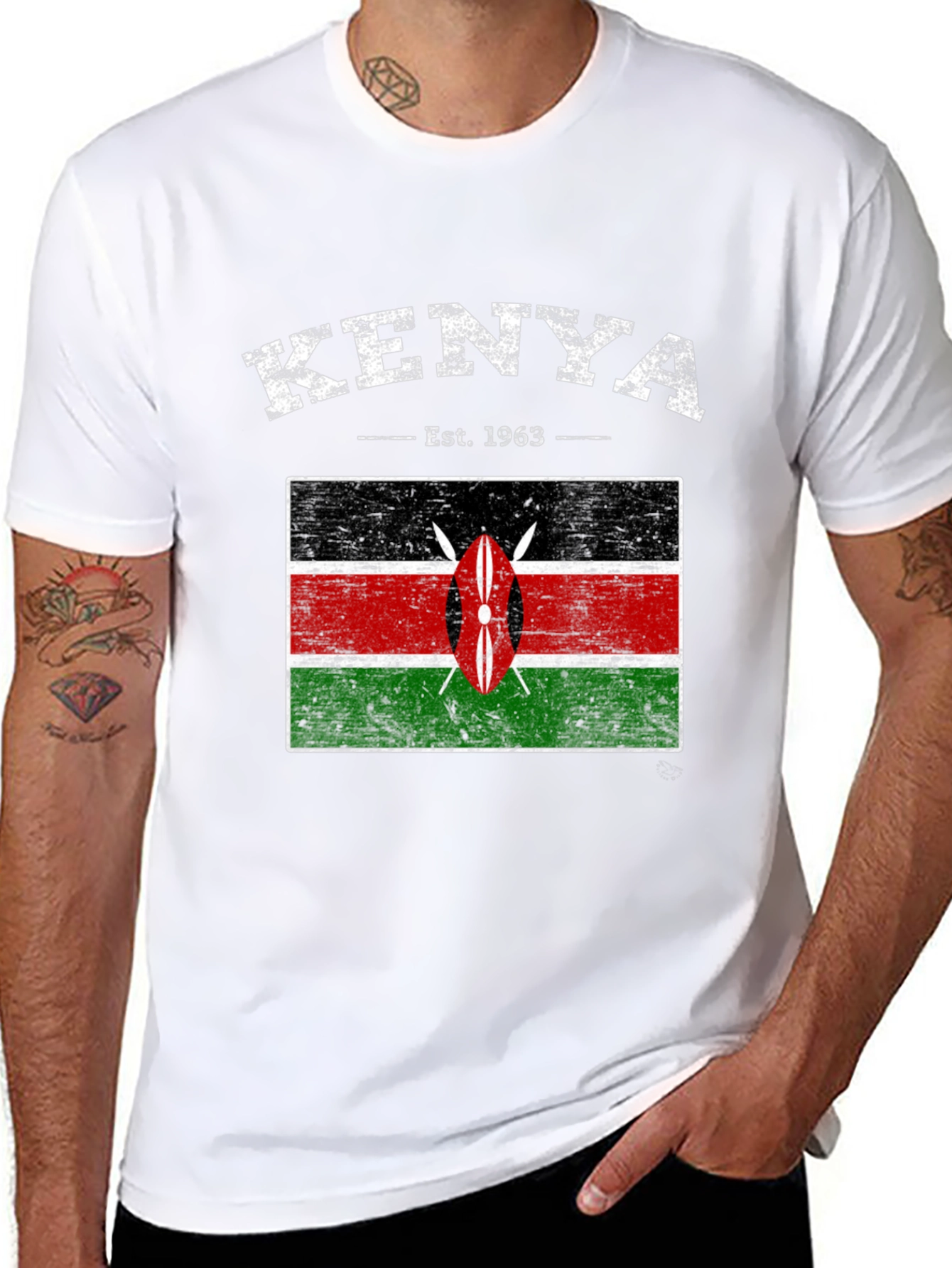 Kenya Flag Graphic T-Shirt - Est. 1963