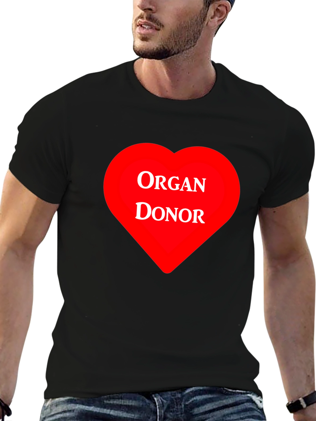 Organ Donor Heart Graphic T-Shirt