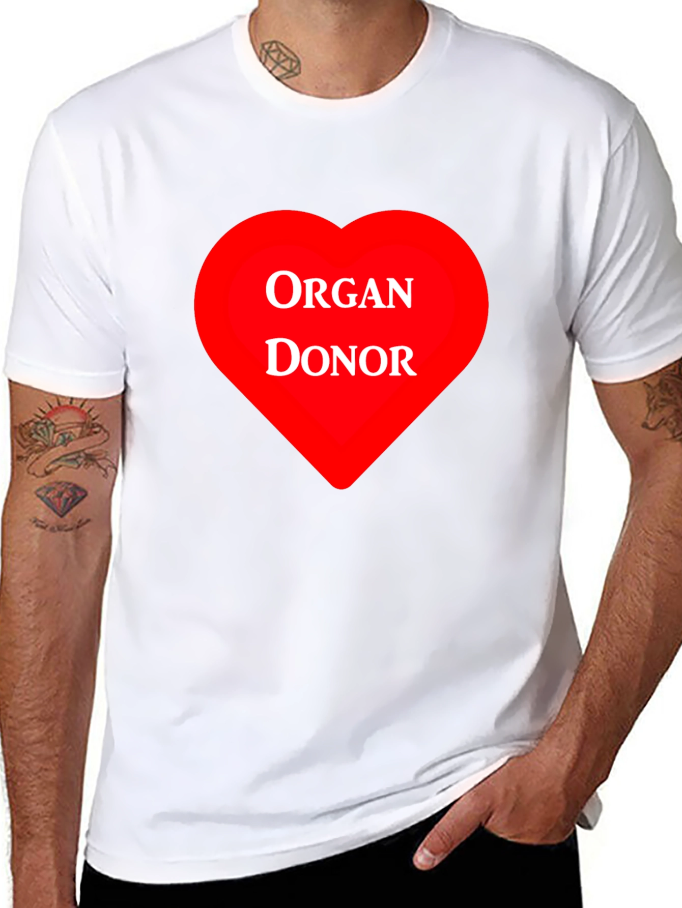 Organ Donor Heart Graphic T-Shirt