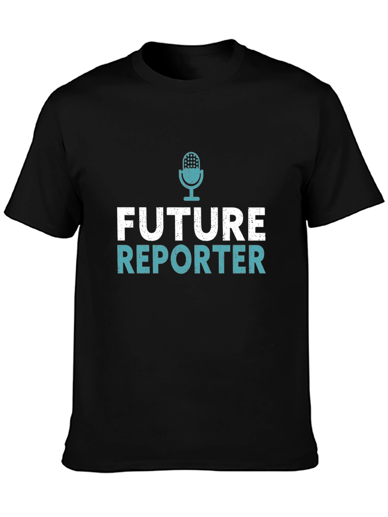 Future Reporter Graphic Tee - Black Cotton T-Shirt