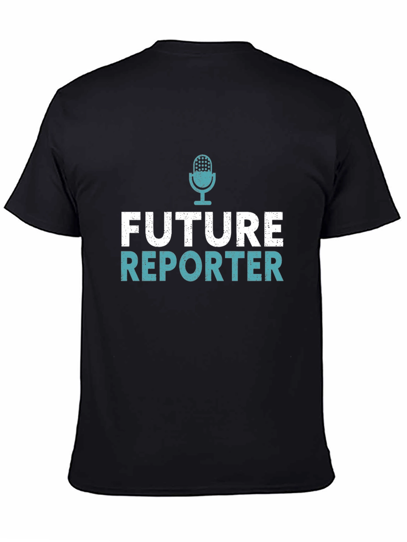 Future Reporter Graphic Tee - Black Cotton T-Shirt