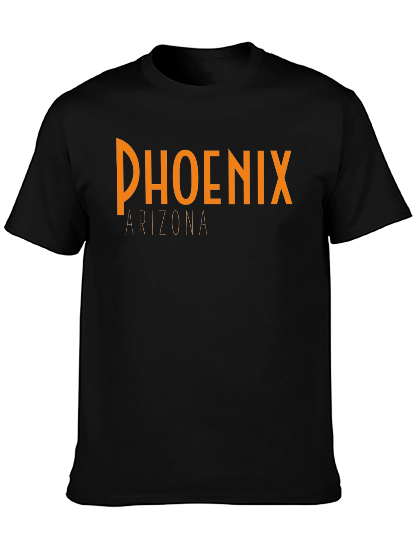 Phoenix Arizona Graphic Black T-Shirt