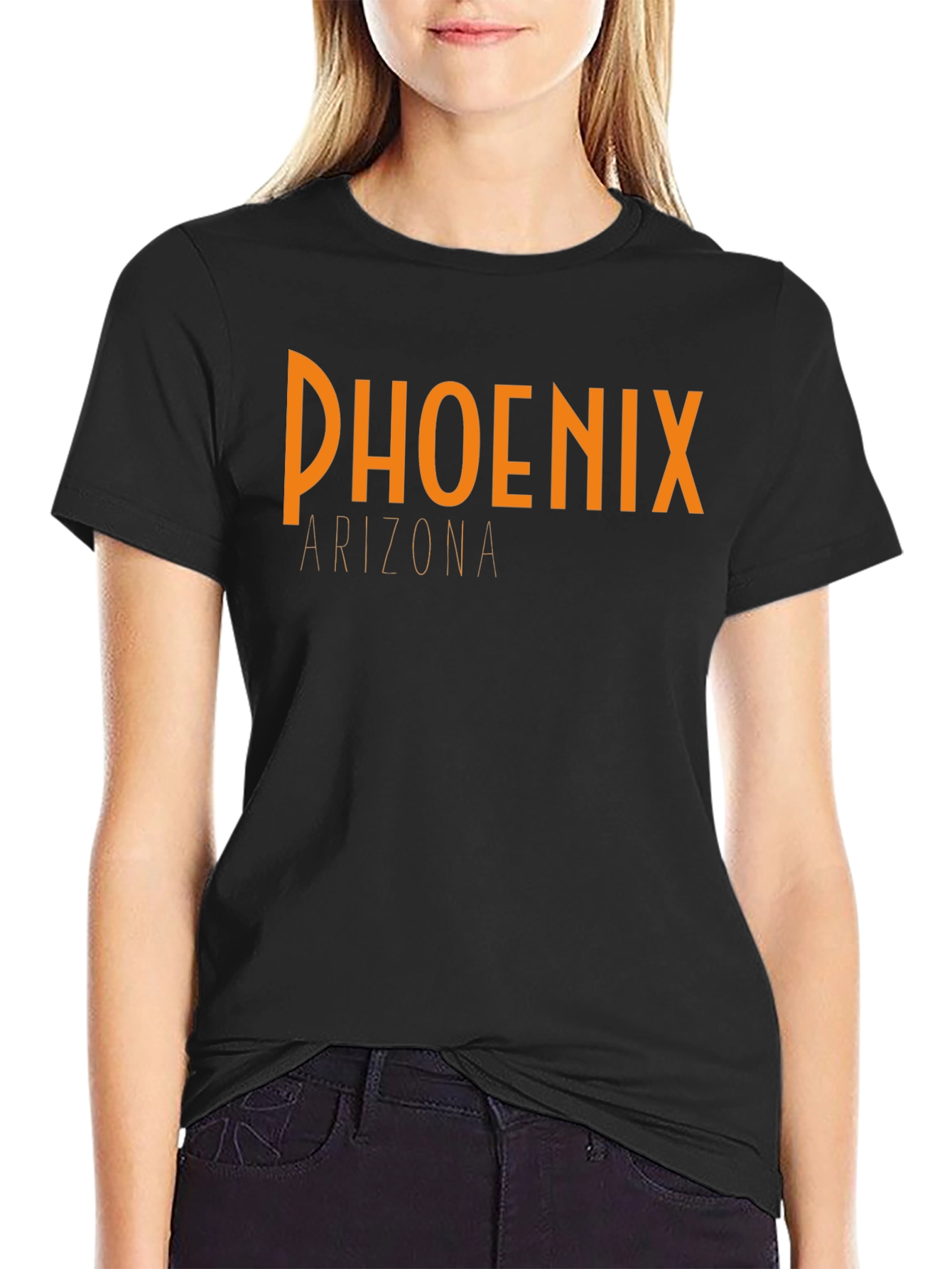 Phoenix Arizona Graphic Black T-Shirt