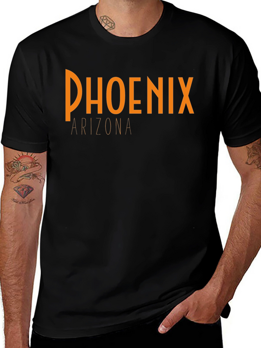 Phoenix Arizona Graphic Black T-Shirt