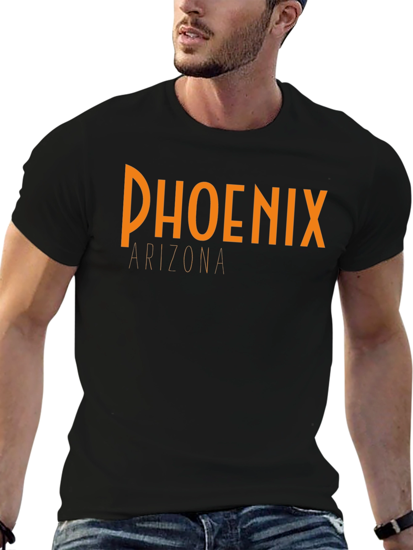 Phoenix Arizona Graphic Black T-Shirt